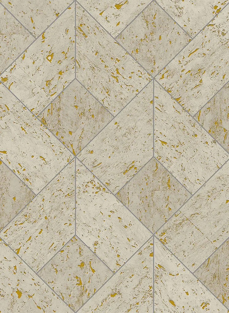Coordonne Tapete Diamond Cork - Swan