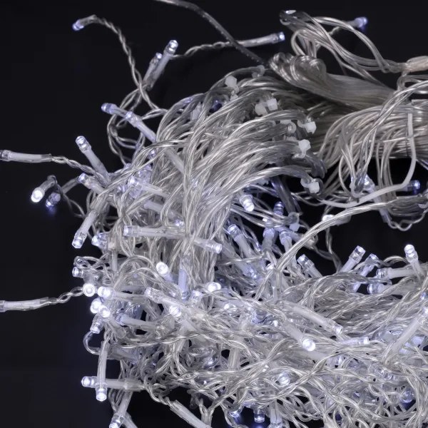 Brilagi - Catena luminosa LED per esterni 400 LED/8 funzioni 23 m IP44 bianco freddo