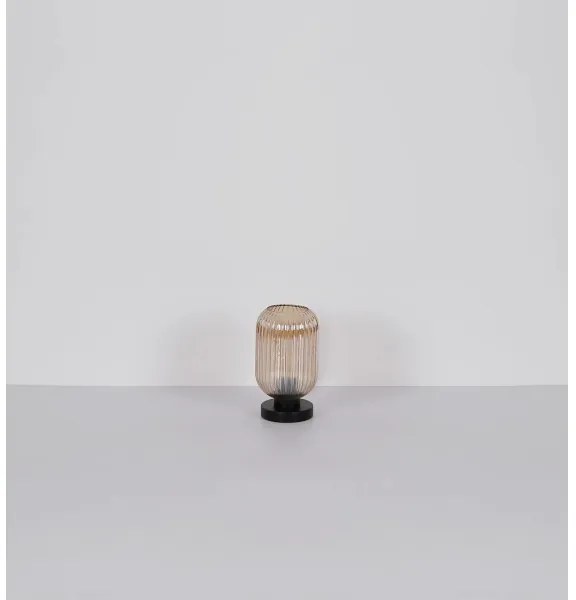 Globo 15469TA - Lampada da tavolo NORMY 1xE27/40W/230V marrone