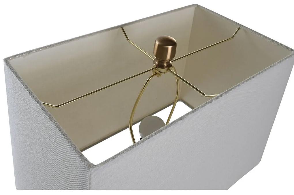 Lampada da tavolo DKD Home Decor 40 x 23 x 62 cm Dorato Metallo Bianco 220 V 60 W