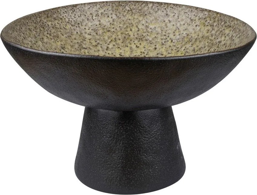 Ciotola nera/beige in gres ø 31,5 cm By Hand – Mette Ditmer Denmark