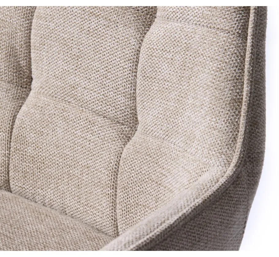 Sgabello da bar beige con altezza regolabile Nolan - Unique Furniture