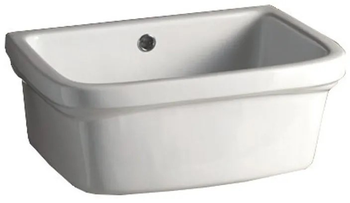 Lavatoio per bucato in ceramica bianco GAROFALO Basin Ceramic L 48 x P 40 x Sp 48 cm da interno