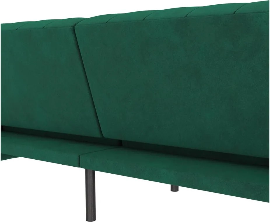 Divano in velluto verde scuro 236 cm Felix - Støraa