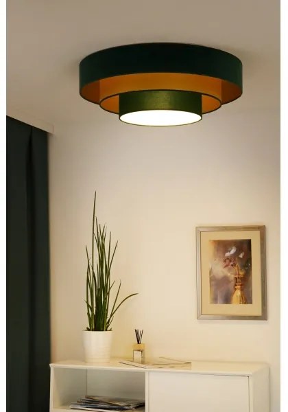 Duolla - Plafoniera LED LUNETA LED/26W/230V diametro 60 cm 4000K verde/oro