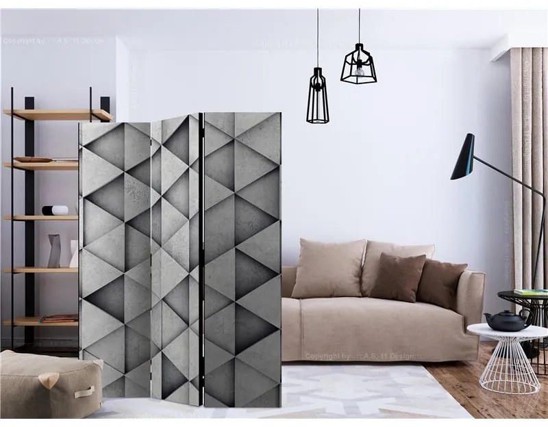 Paravento Grey Triangles [Room Dividers]