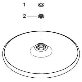 GROHE 26815000 - Soffione doccia VITALIO START O 250 mm cromo lucido
