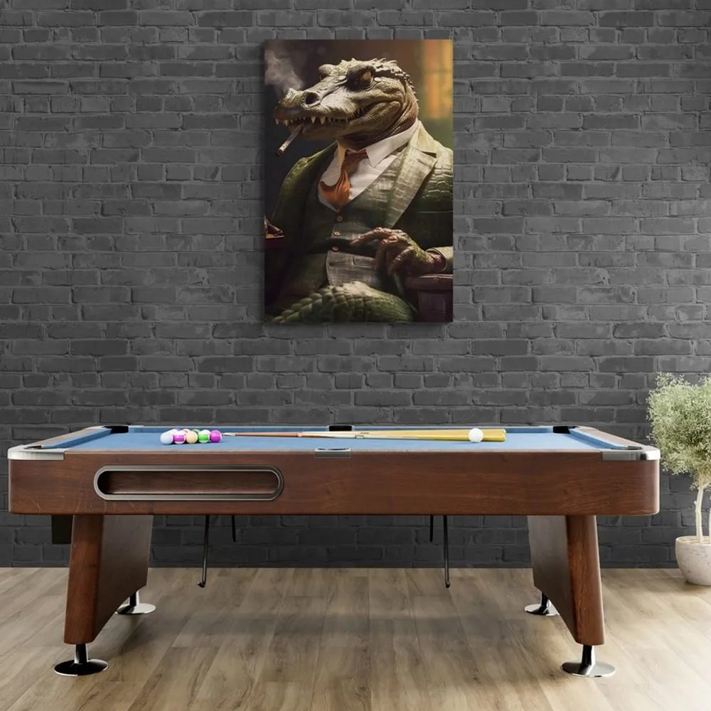 Quadro su tela – Gangster animale coccodrillo