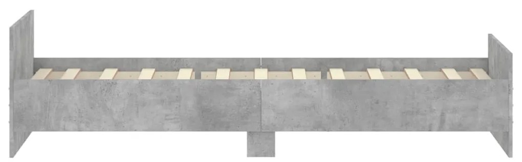 Giroletto grigio cemento 90x190 cm in legno multistrato