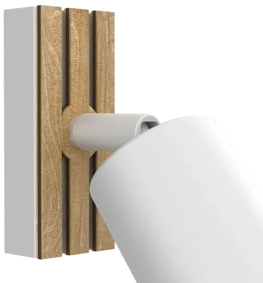 Faretto da parete TERRA 1xGU10/8W/230V bianco/quercia