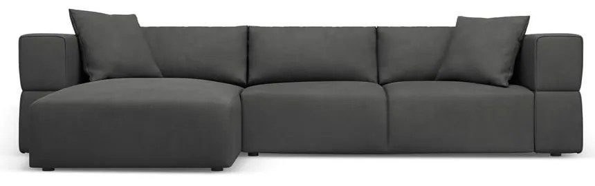 Divano angolare grigio scuro, angolo sinistro Esther - Milo Casa