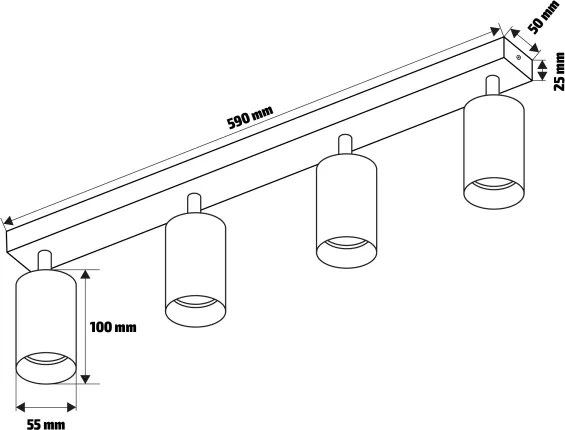 Brilagi - LED RGBW faretto dimmerabile SELE DIAMANT 4xGU10/6W/230V 3000K bianco