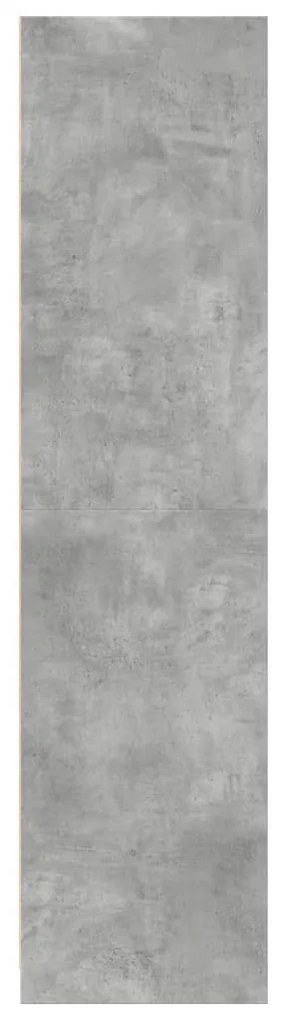 Armadio grigio cemento 30x50x200 cm in legno multistrato