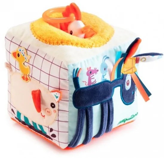 Lilliputiens - Cubo tessile per le attività - Fattoria