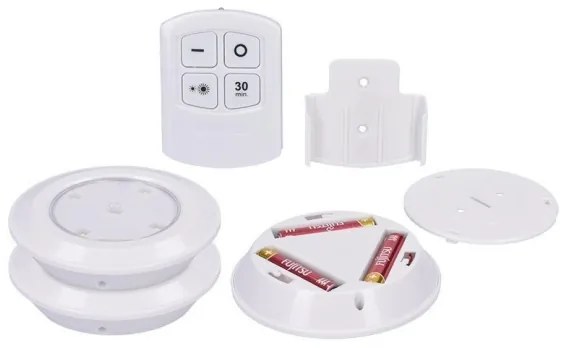 Solight WL906 - Set da 3 lampade dimmerabili a LED con telecomando (alimentazione 3×AAA)