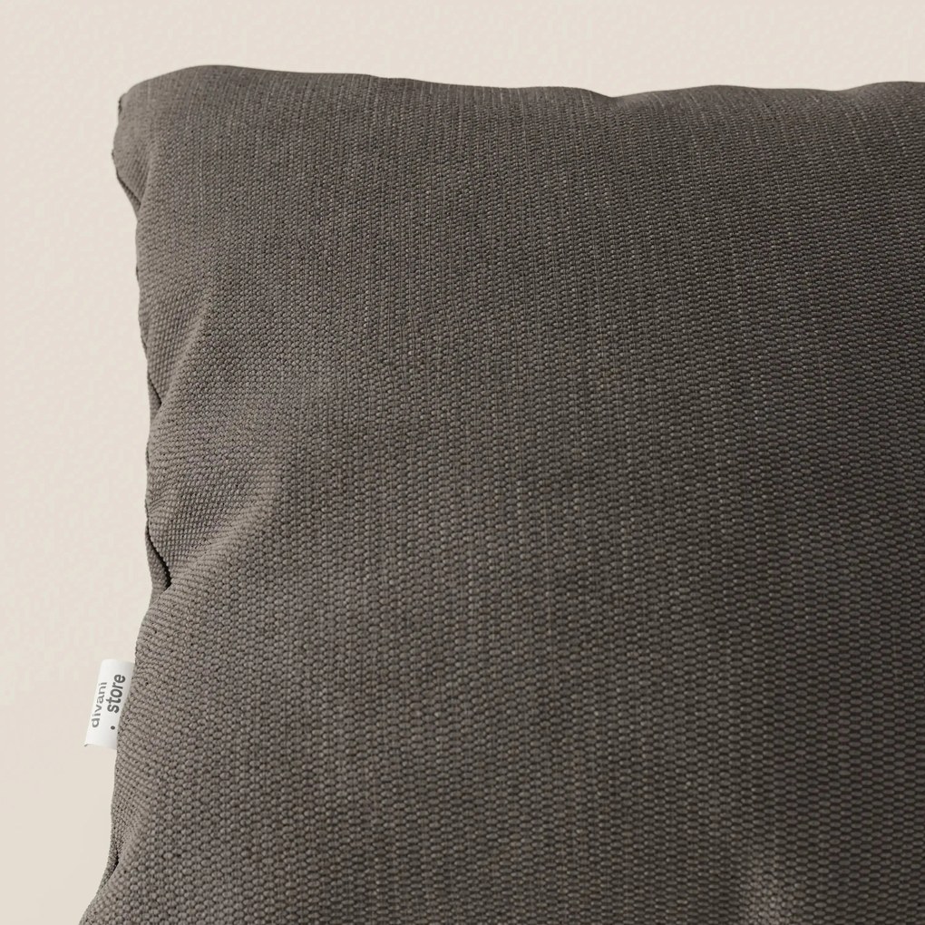 Miami cuscino disponibile in diversi colori realizzato in morbido tessuto impermeabile T14 marrone