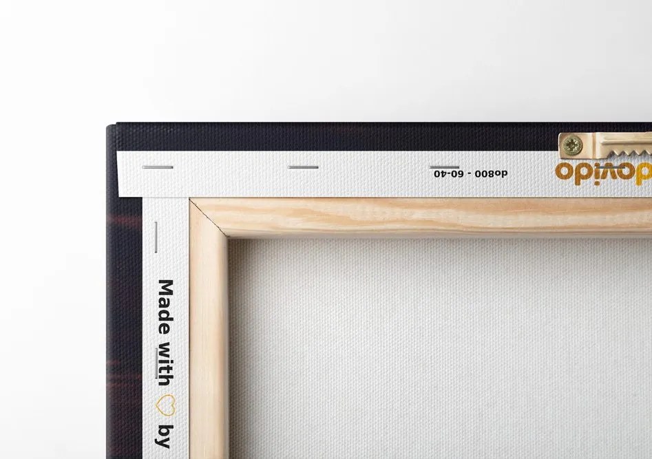 Quadro su tela – Caffè con macaron al cioccolato