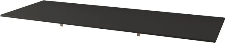 Top per lavabo Domino BADEN HAUS L 121 x H 1 x P 46 cm nero mdf, opaco