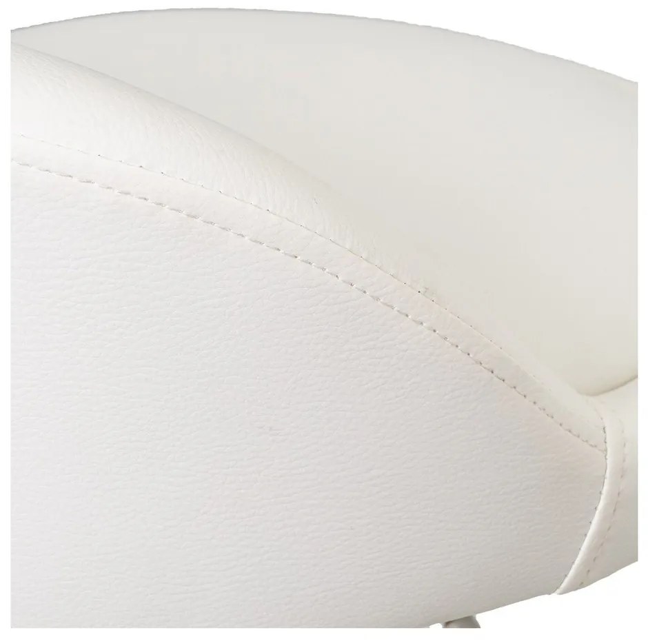 Sgabelli da bar bianchi ad altezza regolabile in similpelle in set di 2 (altezza seduta 72 cm) - Casa Selección