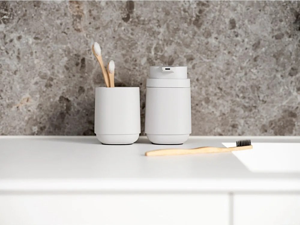 Dispenser di sapone in cemento grigio chiaro Time - Zone