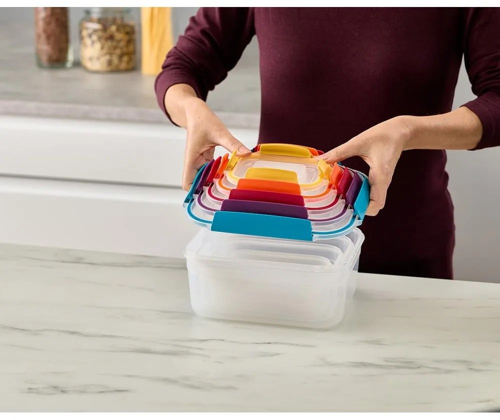 Set compatto di 5 contenitori Lock Nest - Joseph Joseph
