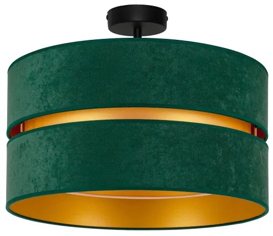 Duolla - Lampadario a plafone DUO 1xE27/15W/230V diametro 40 cm verde/oro