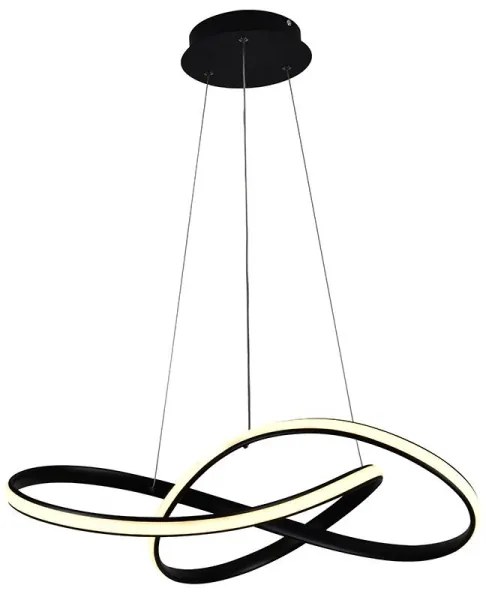 Brilagi - Lampadario a sospensione con filo LED dimmerabile COSMOWAVE LED/70W/230V nero + +TC