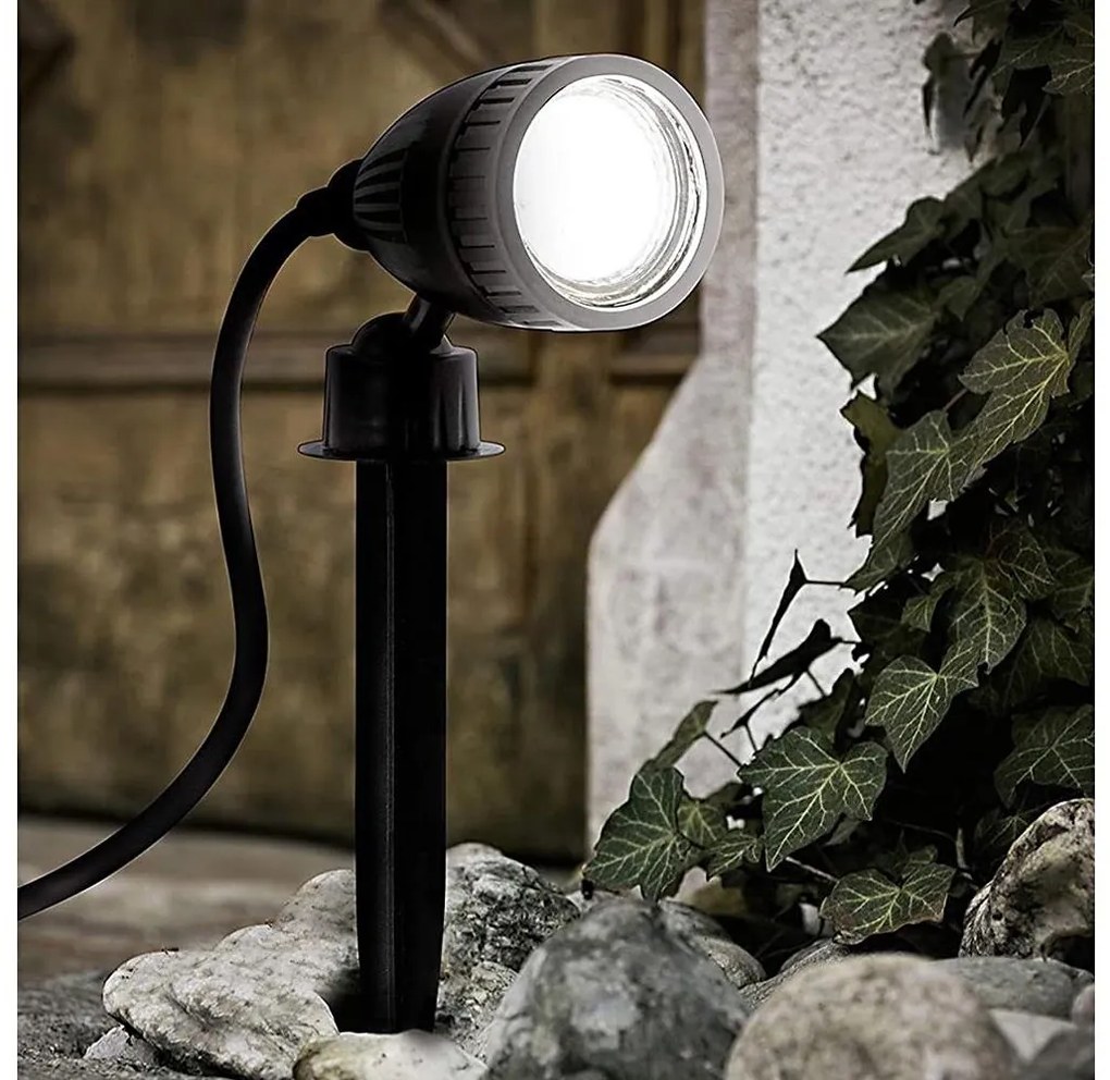 Eglo 33579 - LED RGBW Lampada da esterno NEMA-C 1xGU10/5W/230V IP44 nera