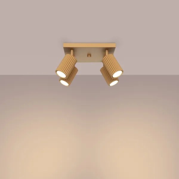 Sollux SL.1564 - Faretto KARBON 4xGU10/10W/230V oro