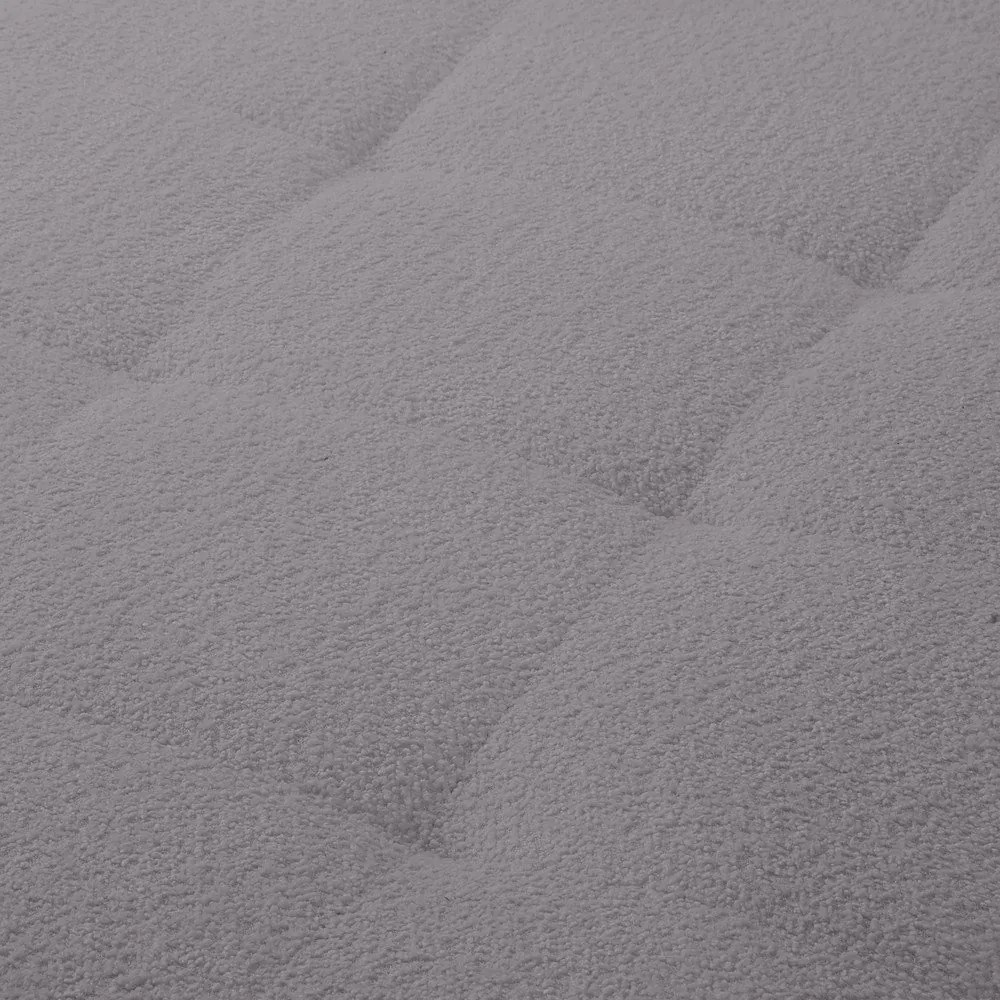 Divano angolare grigio scuro in tessuto bouclé (angolo destro) Ariella - Ropez