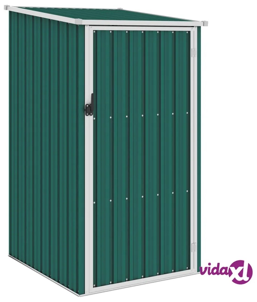 vidaXL Capanno da Giardino Verde 87x98x159 cm in Acciaio Zincato
