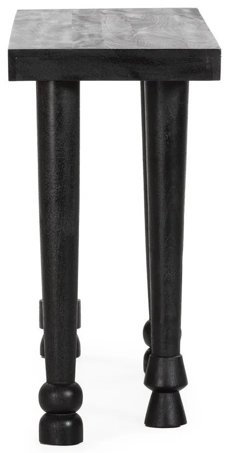 Tavolo consolle nero in mango massiccio 40x130 cm Inaya – MOME