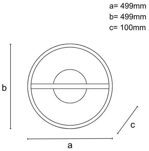 Plafoniera LED dimmerabile LED/60W/230V 3000-6500K + telecomando