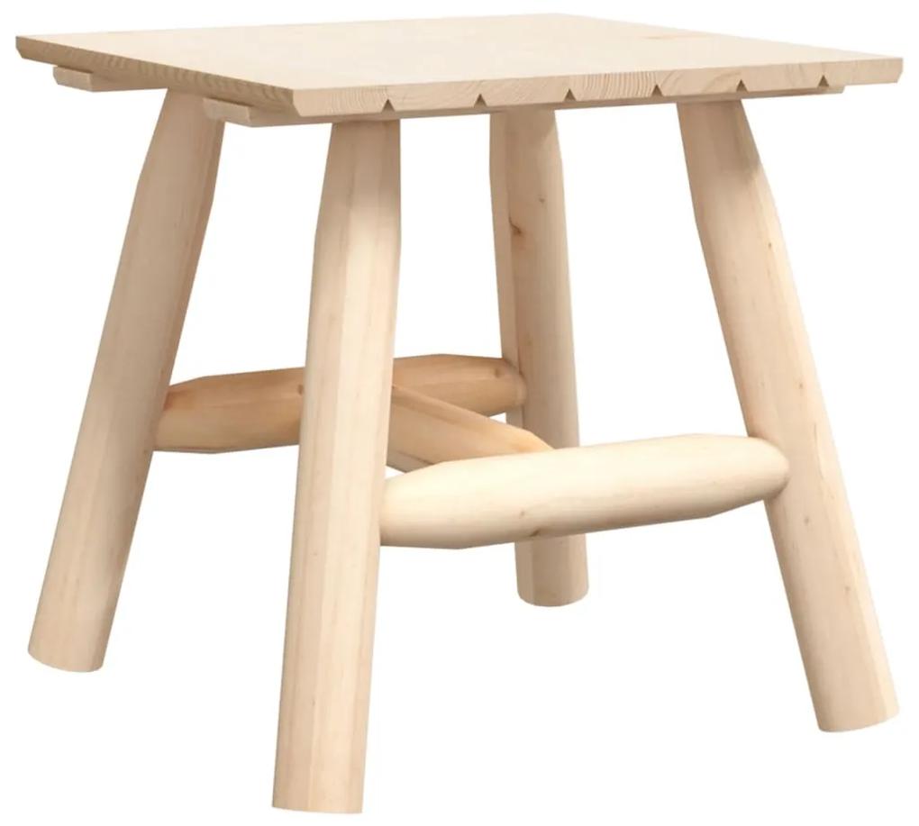 Tavolino 49x49x60 cm in legno massello di abete rosso