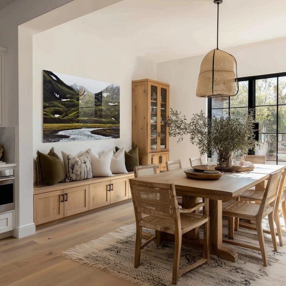 Dipinto dipinto su vetro 120x80 cm Fjallabak – Styler