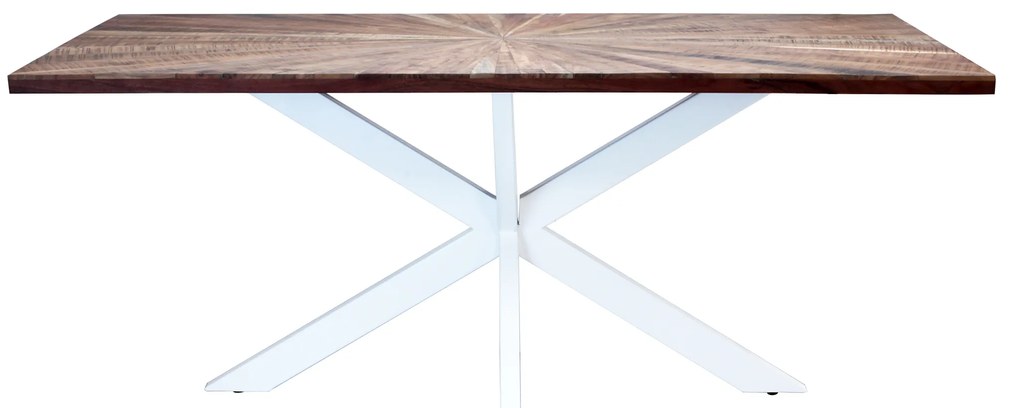 DENNY - tavolo con piano in legno massiccio