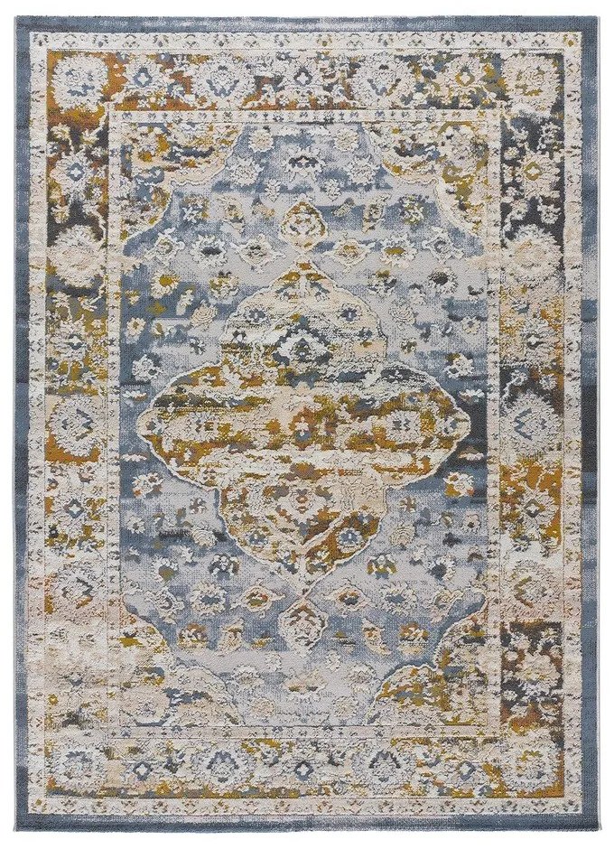 Tappeto in giallo ocra/grigio 115x170 cm Springs – Universal