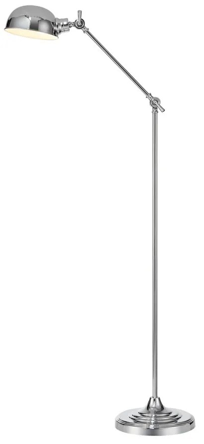 Lampada da terra in argento (altezza 143 cm) Portland - Markslöjd