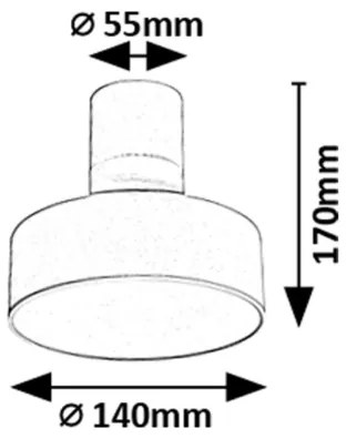 Rabalux 71327 - Plafoniera LED OVIDIA LED/16W/230V 3000K bianca
