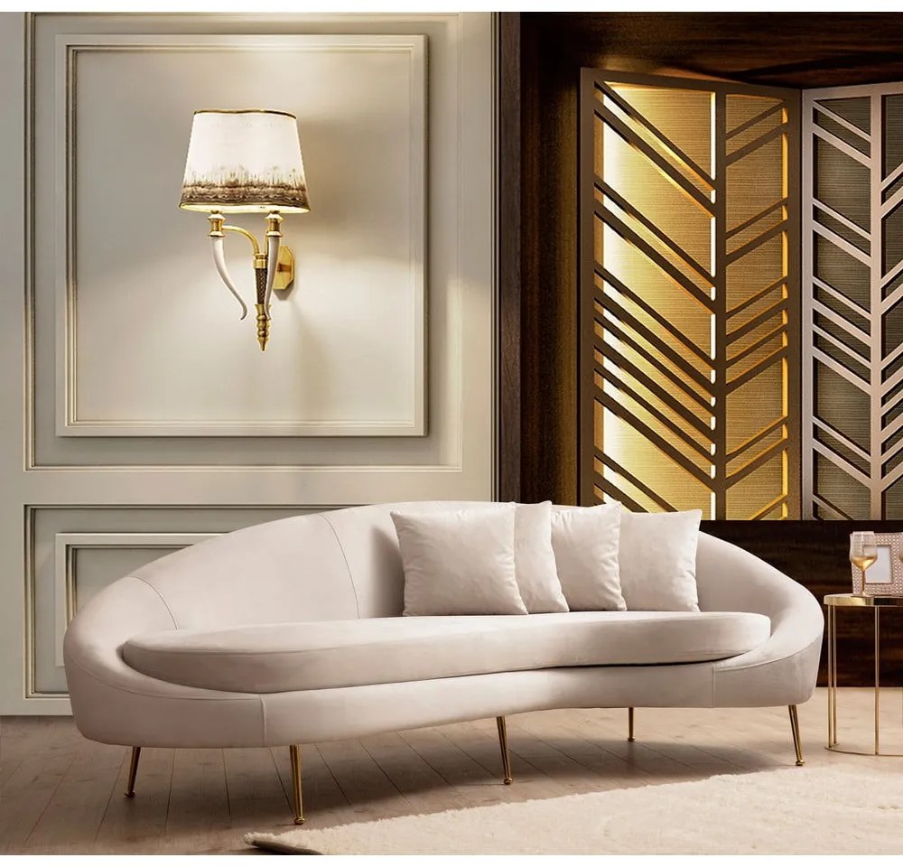 Divano crema 255 cm Eses - Artie