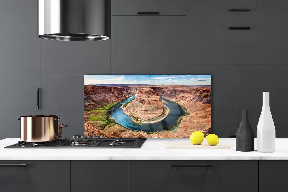 Pannello cucina paraschizzi Paesaggio del Grand Canyon 125x50 cm