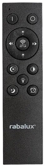 Rabalux 71316 - Plafoniera LED dimmerabile TANELI 56W/230V 3000/4000/6000K nera + telecomando