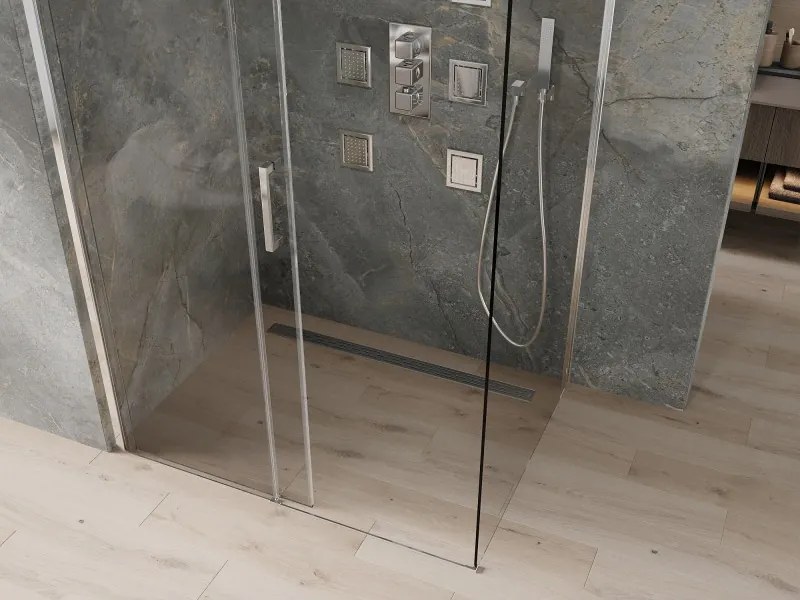 Mexen Omega cabina doccia scorrevole 120 x 90 cm, trasparente, cromo - 825-120-090-01-00