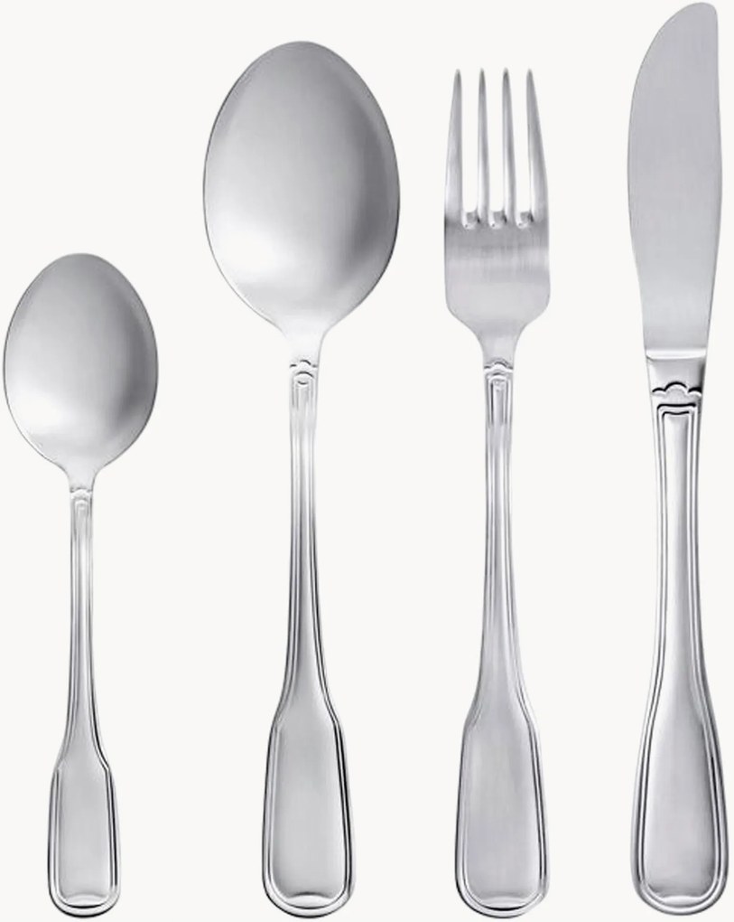 Set di 16 posate in acciaio inox Attaché, 4 persone