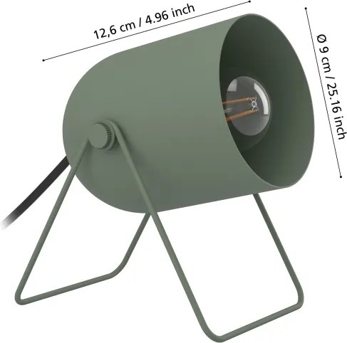 Eglo 44136 - Lampada da tavolo TILSTON 1xE14/8W/230V verde