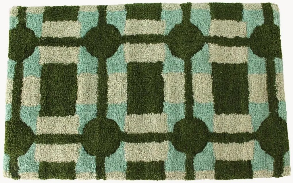 Tappetino da bagno in cotone Geometric