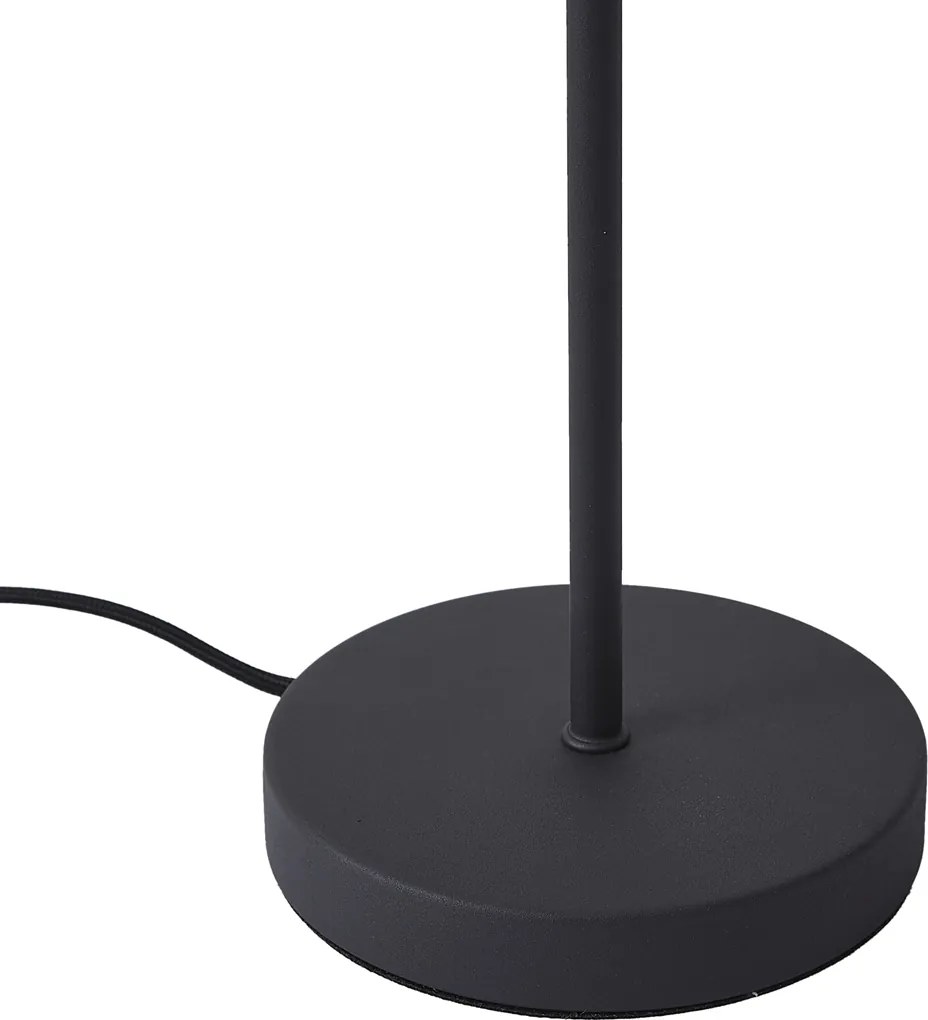 Lampada da tavolo moderna nera con oro 1 luce - Magno