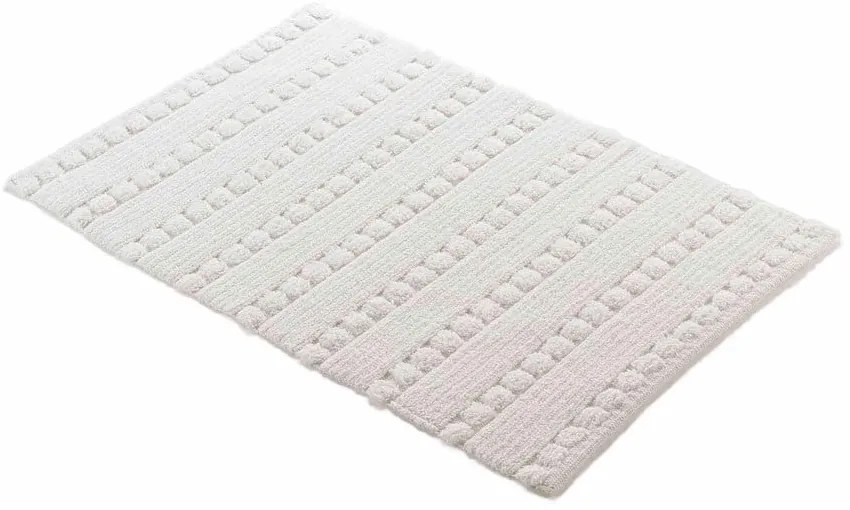 Tappetino da bagno bianco 50x80 cm Cleonis - douceur d'intérieur