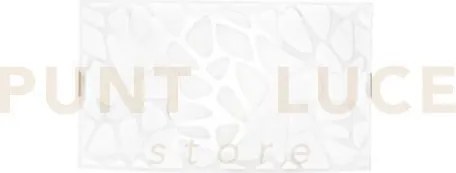 Applique a parete island bianca 2 luci attacco e27 35x10,5x20cm in ...