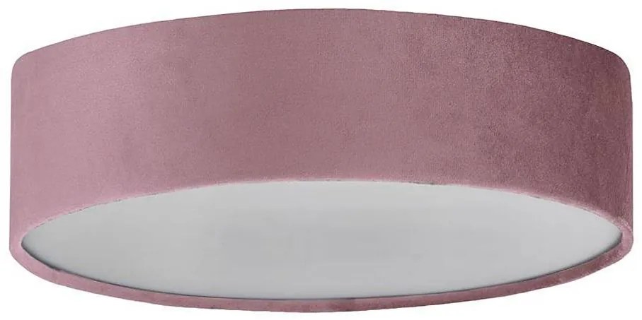 Searchlight 23298-2PI - Plafoniera DRUM PLEAT 2xE27/15W/230V rosa